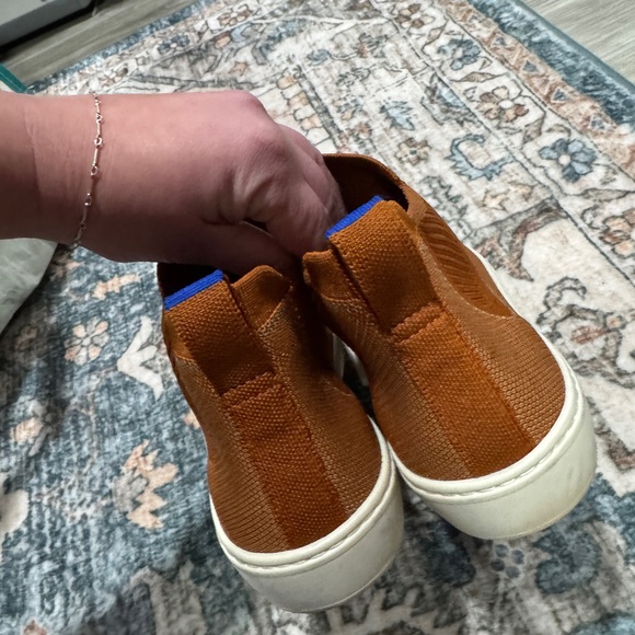 Rothy’s tan brown high top slide in washable sneaker - Picture 4 of 7